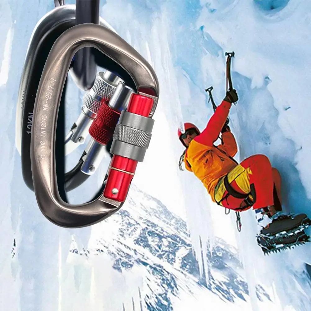 

Карабин Профессиональный практичный 25KN многофункциональная предохранительная Пряжка для спорта на открытом воздухе альпинистские аксесс...