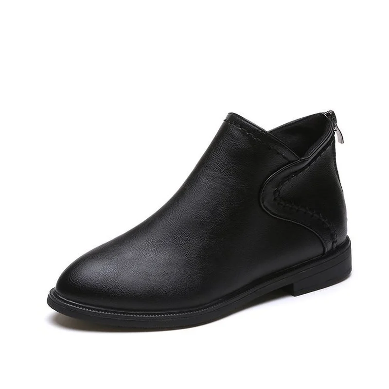 

2021, Vrouwen Enkellaars Herfst Vrouwelijke Casual Schoenen Vrouw Platte Mode, нескользящая, комфортная, Vrouwen Laarzen