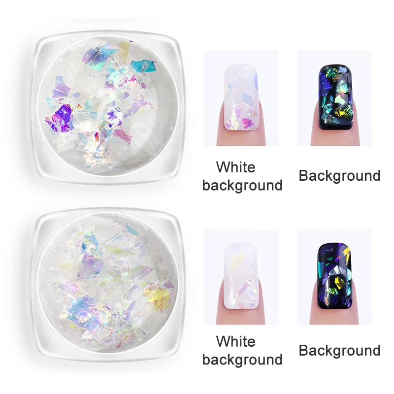 Хит продаж 6 коробок сделай сам украшение блестка для дизайна ногтей фольга