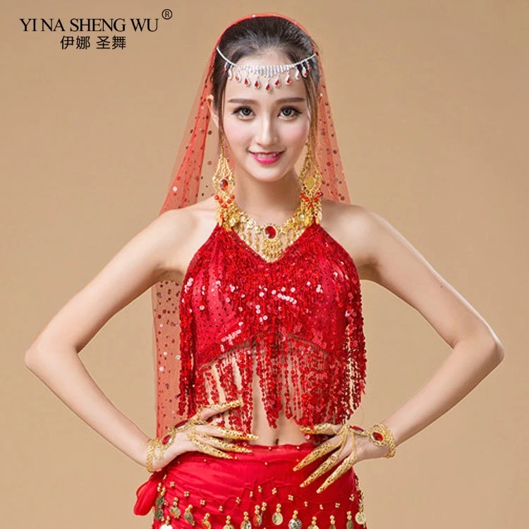 Женский костюм для латиноамериканского танца живота откровенный укороченный