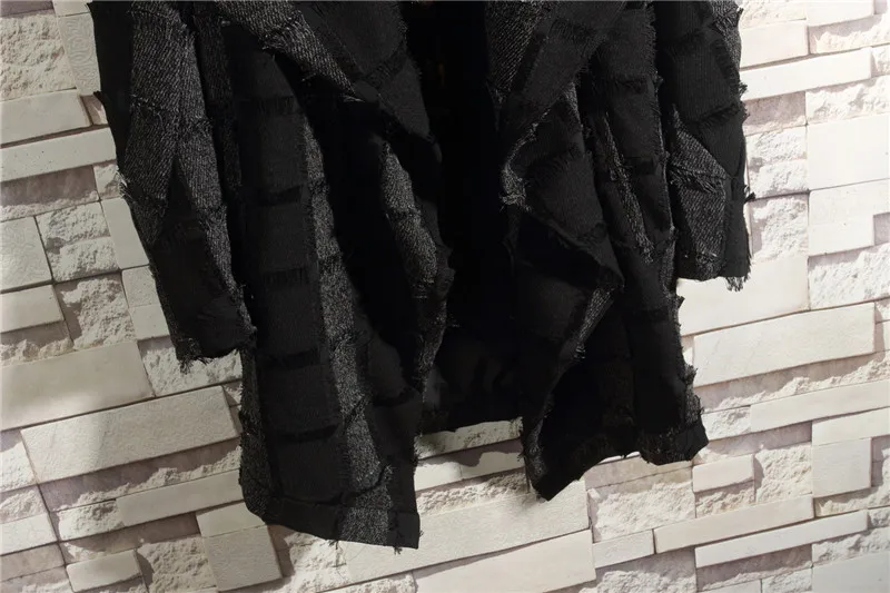 Весенняя Мужская Асимметричная контрастная ветровка средней длины тонкая