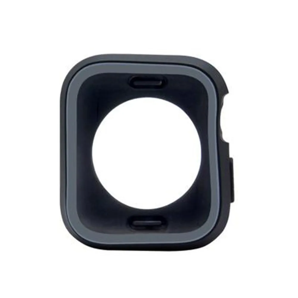 Двухцветный Мягкий силиконовый чехол 40 мм 44 для Apple Watch 42 38 защитный из ТПУ iWatch
