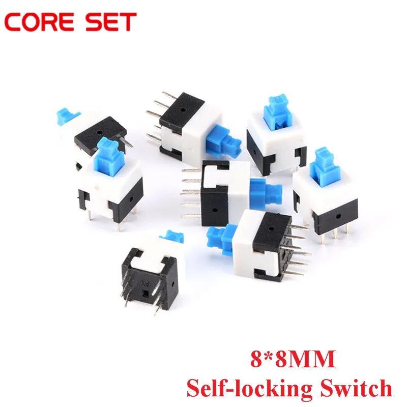 20 шт. кнопочный мультиметр 8 х8 мм с синей крышкой | Обустройство дома