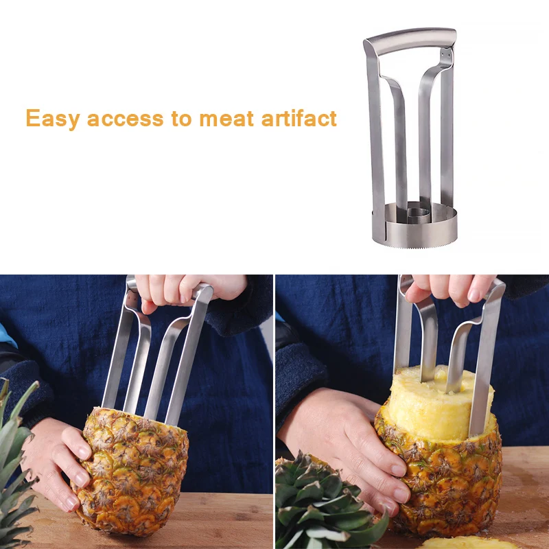 

Pineapple Peeler Knife Kitchen Tool Stainless Steel Fruit Pineapple Corer Slicer Peeler Cutter Parer Pineapple Slicers for Home