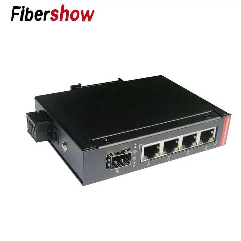 Промышленный Ethernet коммутатор 10/100/1000 м сетевой сигнал усиленный din рейка Тип 4
