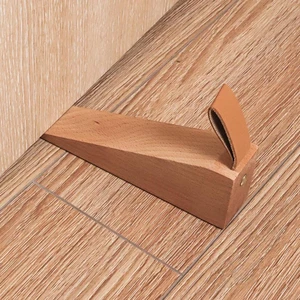 Wooden Heighten Door Stopper Home Baby Fingers Protector Jammer Block Blocker Baby Fingers Protector Jammer Block Blocker