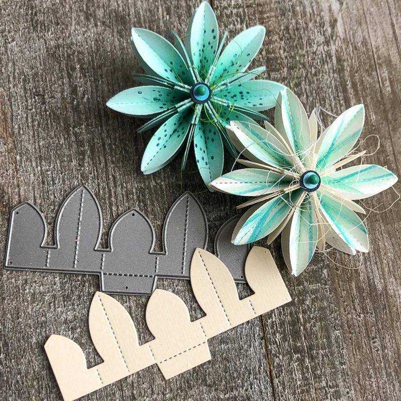 

metal cutting die 3d folded flower craft scrapbook card decorative die template for diy album paper card die stencil