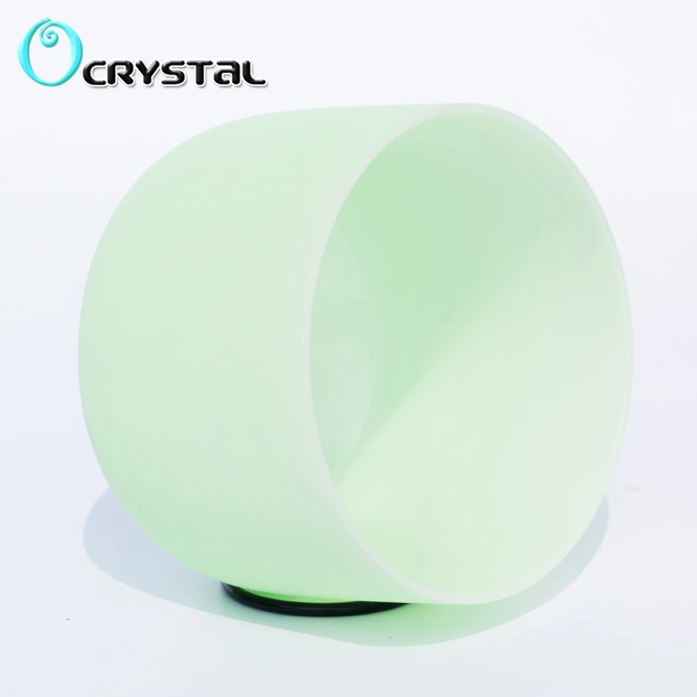 8 дюймов F сердце Светло-зеленый для Энергии Исцеления Чакра кварцевый Поющая