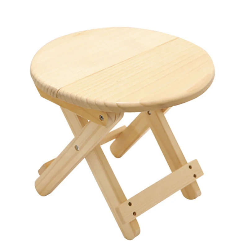

Новый деревянный складной стул JOYLOVE, детская мебель, портативный домашний твердый стул Mazar для рыбалки, маленькая скамейка, круглый стул