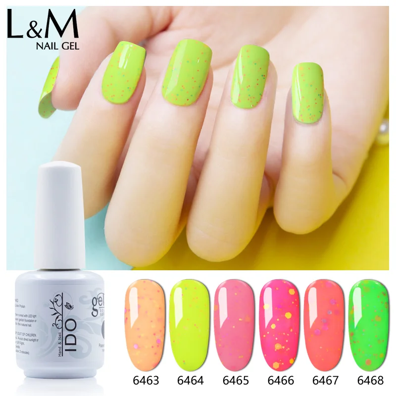 12 Pcs Candy Cheese Polish Bottle 15ml Color Nail Art Soak Off UV Gel Long Lasting Varnish for Design | Красота и здоровье