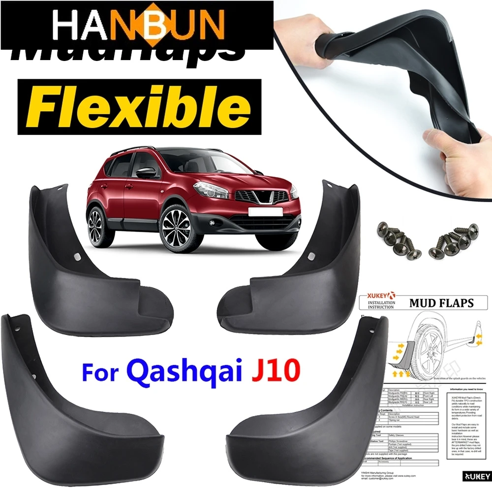 

Брызговики для Nissan Qashqai / + 2 / Dualis 2007-2013 J10