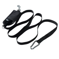 diving rope 220 cm technical diving throw bag safety divers buddy line backplate hanging strap with stainless steel hook