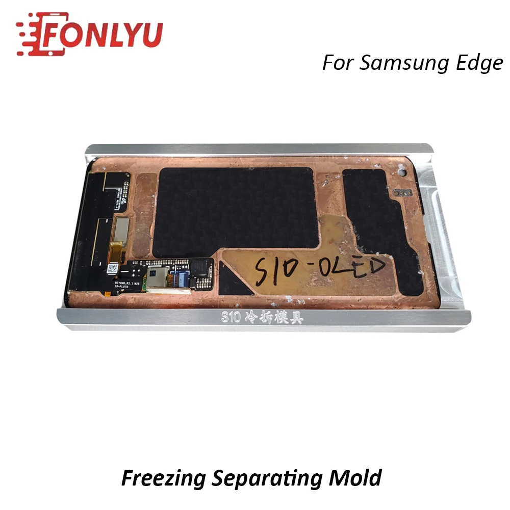 Freezer separando o molde para samsung galaxy s10 s9 s8 mais nota 8 9 s7 borda lcd quadro tela exterior de vidro congelação separação