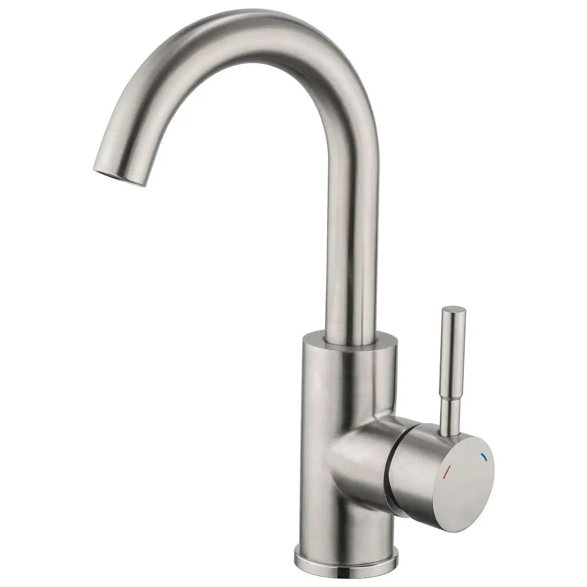 

Basin Mixer Taps Brushed Nickel Stainless Steel Bathroom Sink Bar Tap Single Handle 360 Degree Kitchen Sink Mixer Tap