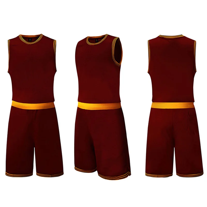 Мужской баскетбольная тренировочная форма из джерси костюм дышащий Молодежный