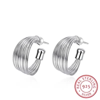 lekani hot sale 925 sterling silver fashion jewelry multilayer stud earrings jewelry women earrings for wedding party bijoux