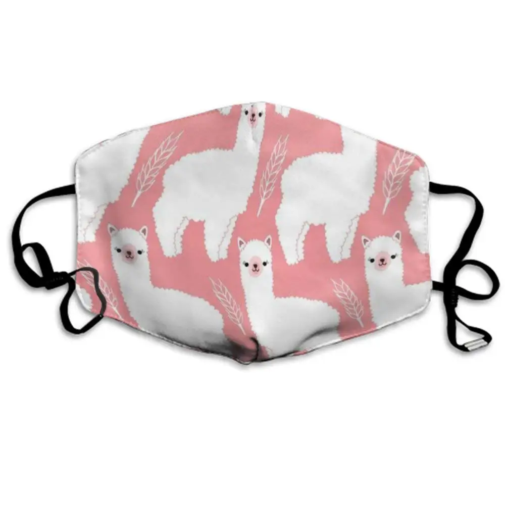 Маска для лица CIGOCI с альпакой мужчин и женщин Пылезащитная петлей ушей рисунком