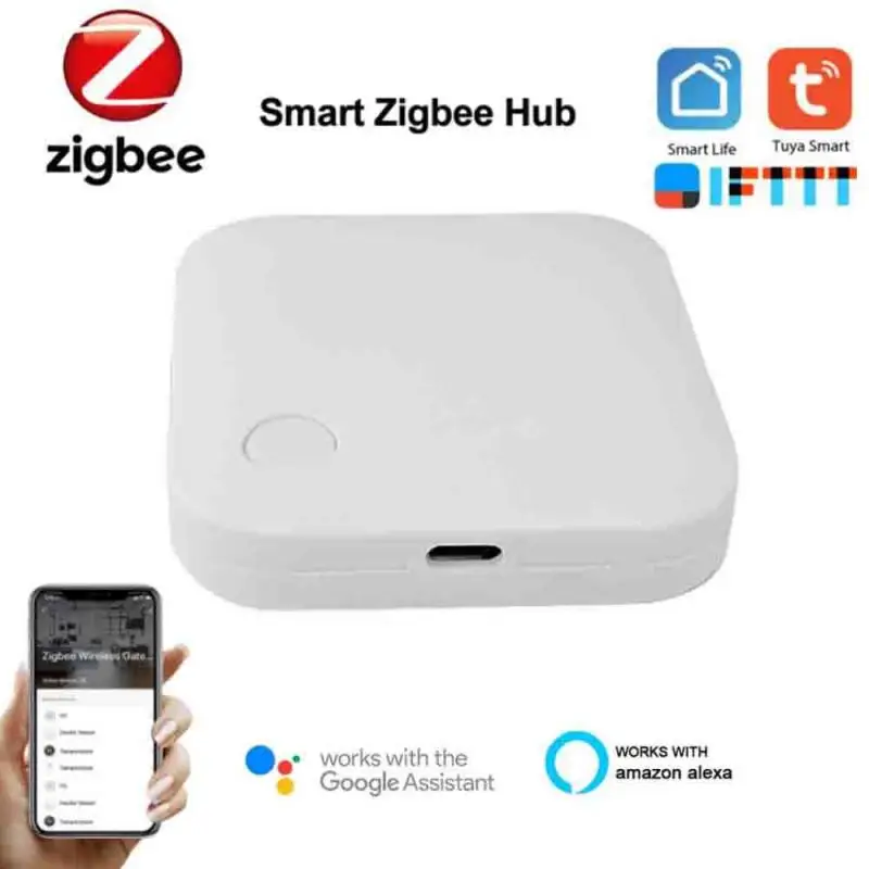 

Беспроводной пульт управления Tuya Zigbee Bridge, хаб для умного дома, работает с Alexa Google Home