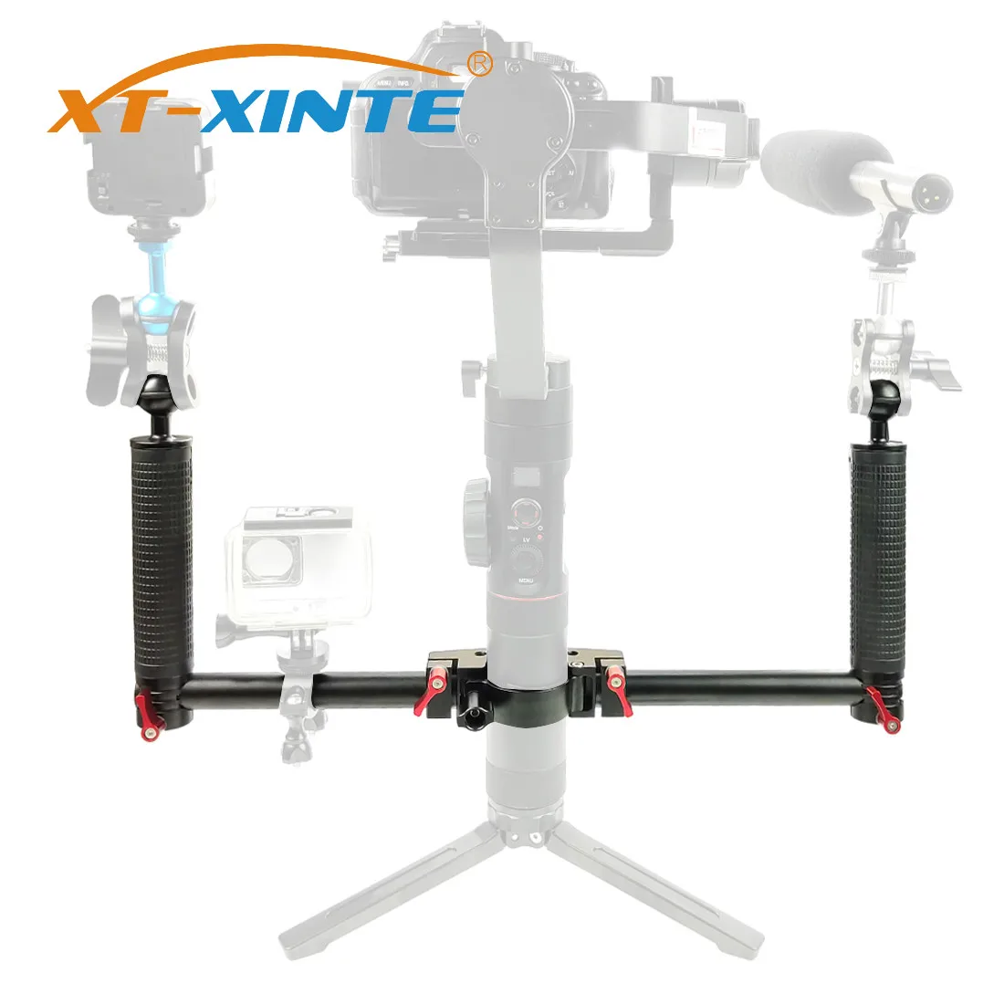 Аксессуары для Dji Ronin S металлические двойные карманные рукоятки рукоятка Zhiyun Feiyu