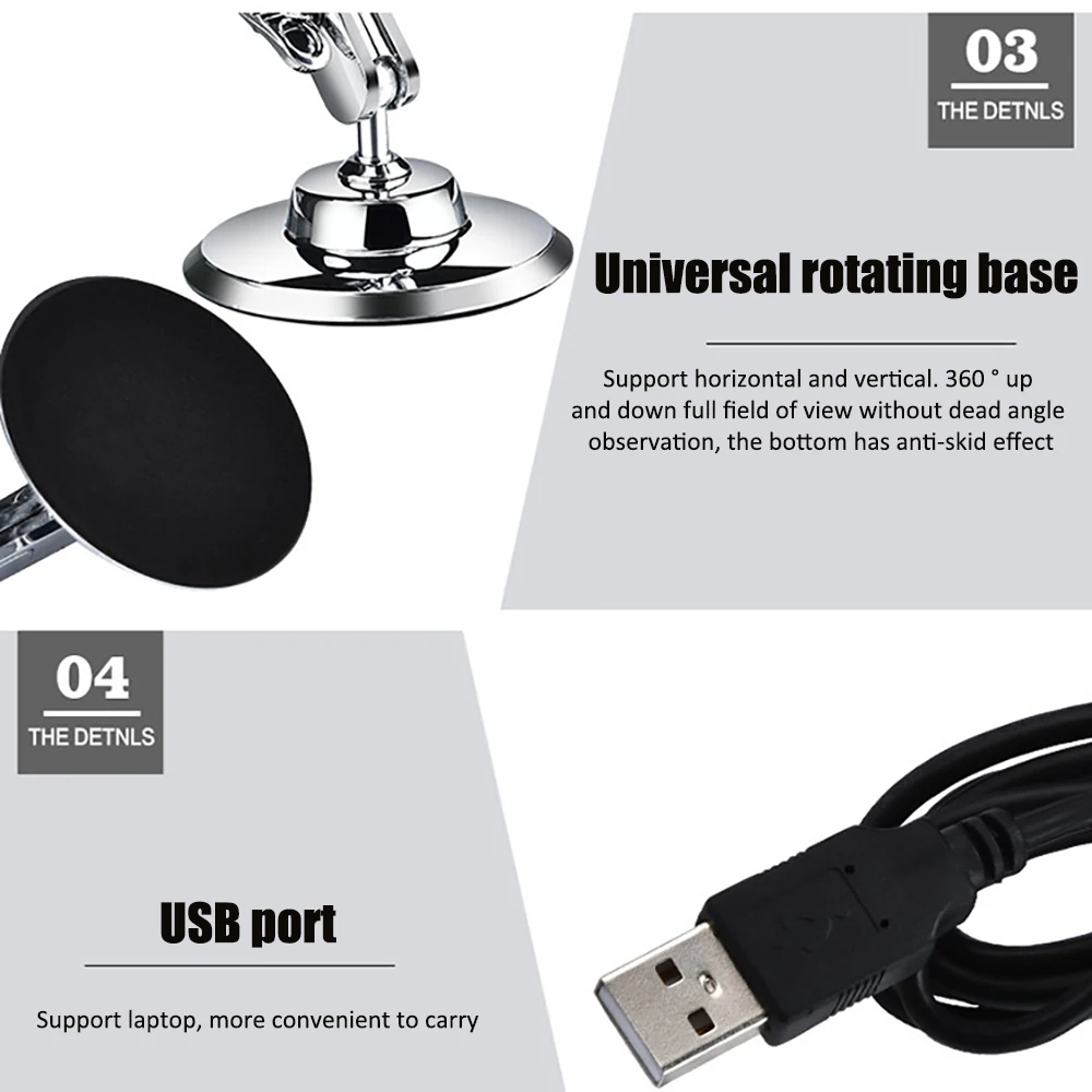Микроскоп портативный 500X 1000X 1600X USB с кронштейном 8 светодиодов | Инструменты