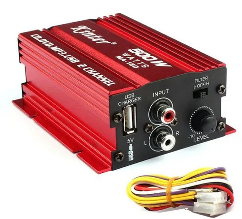 20 шт./лот 500 Вт MA-150 DC9-15V 2-CH Мини Hi-Fi стерео аудио усилитель Amp сабвуфер для