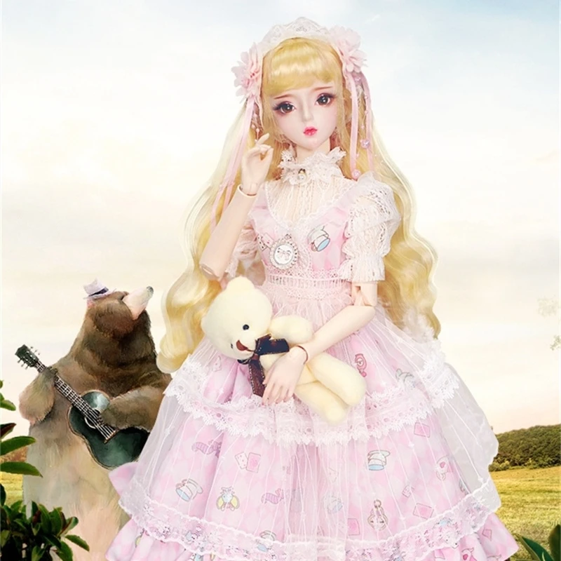 26 подвижные суставы BJD кукла 1/3 с Полный комплект одежды Искусственные парики