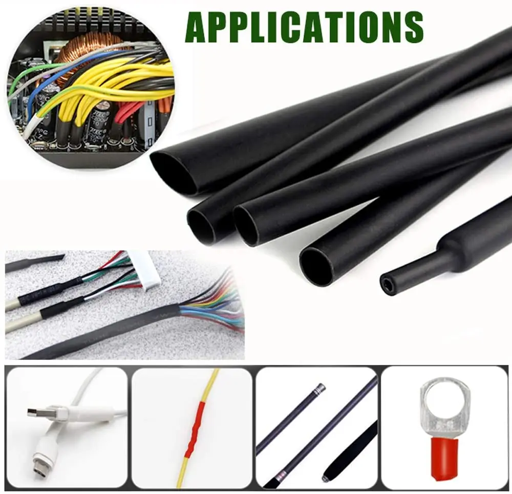 

164pcs Set Polyolefin Shrinking Assorted Heat Shrink Tube Wire Cable Insulated Sleeving Tubing Tool