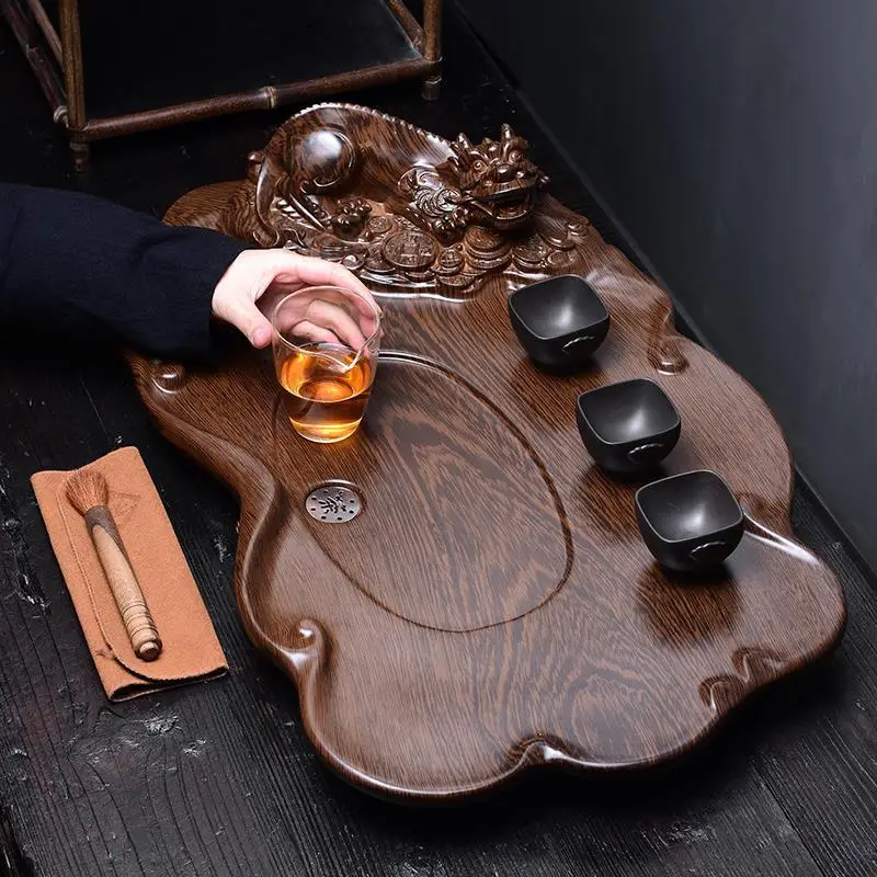 Te Chino Keukenhulpjes Set Table Teaware Puer High China Serviertablett Dienbladen Chinese Gongfu Kung Fu Serving Tea Tray | Дом и сад