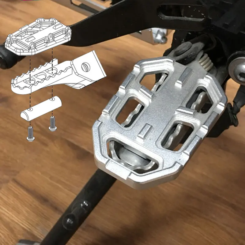 Norsson – repose-pieds larges en aluminium pour moto, pour BMW G310GS F750GS F850GS R1200GS R Nine T Scrambler