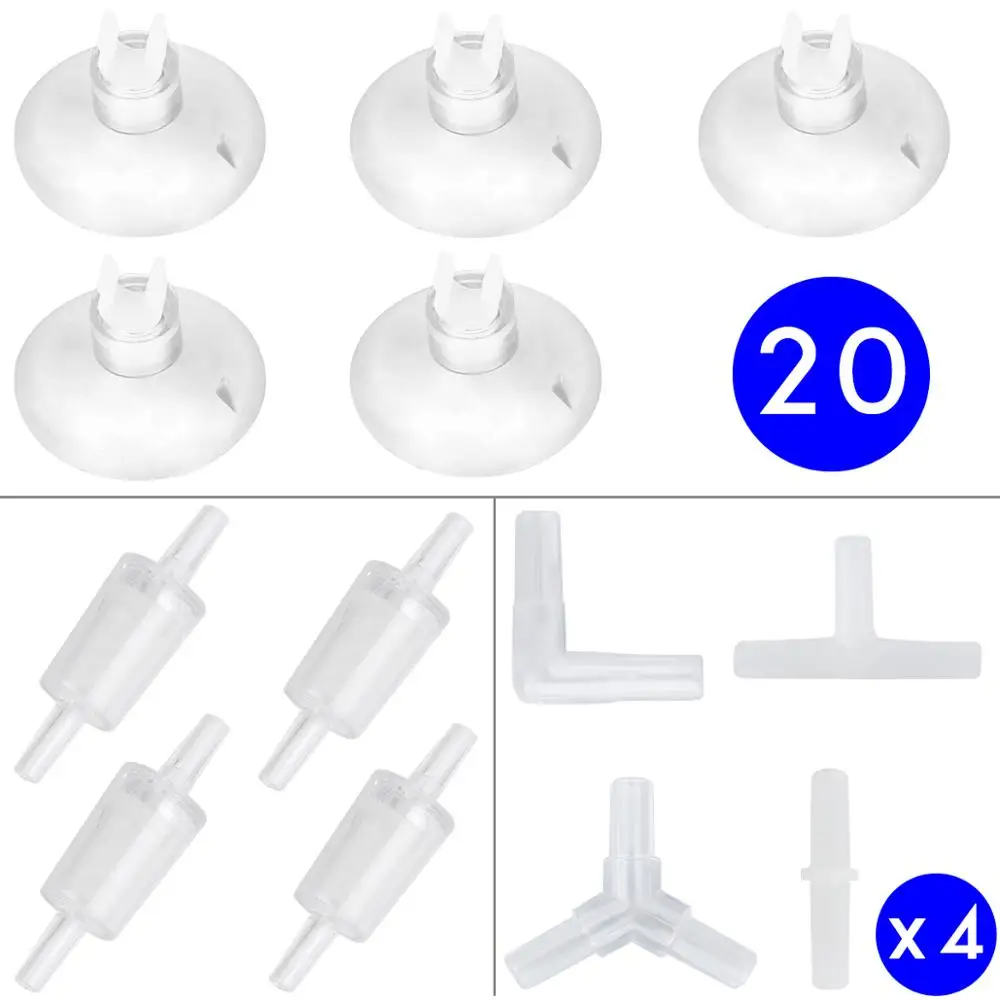 Uniclife 20 упаковок аквариумных присосок держатели для трубопроводов авиалиний с 4