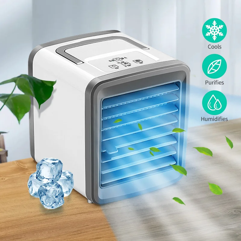 

Air Conditioner Air Cooler Mini Fan Portable Airconditioner For Room Home Air Cooling Desktop Usb Charging Air Conditioning Fan