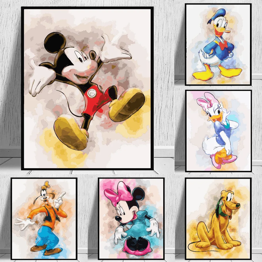 Disney Микки Мышь Diy картина маслом по номерам рисунок на холсте Дональд Дак