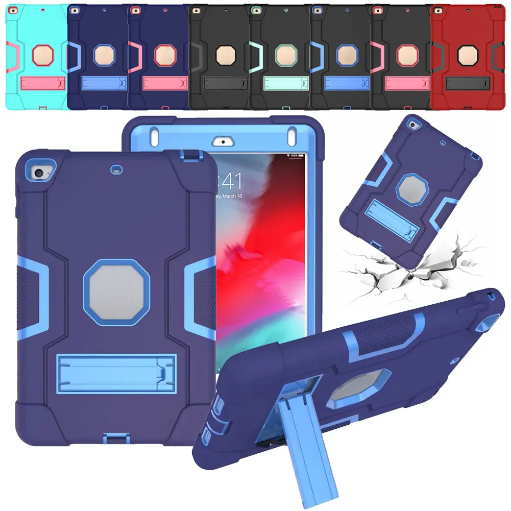 Силиконовый сверхпрочный противоударный чехол подставка для iPad mini 1 2 3 4 5 7 9 &quotPC