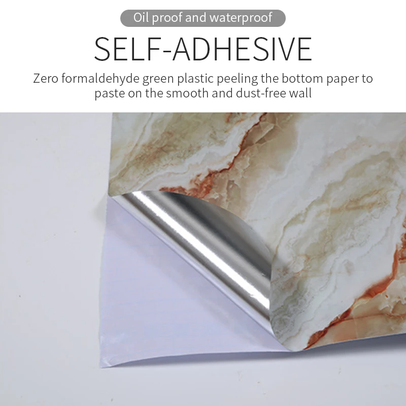 10 м гидроизоляционной ленты для самоклеящейся мрамор обои Водонепроницаемый ПВХ