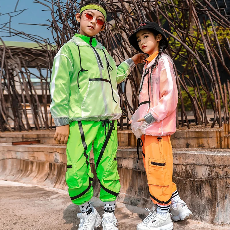 Костюм для мальчиков и девочек в стиле хип-хоп модная одежда выступлений