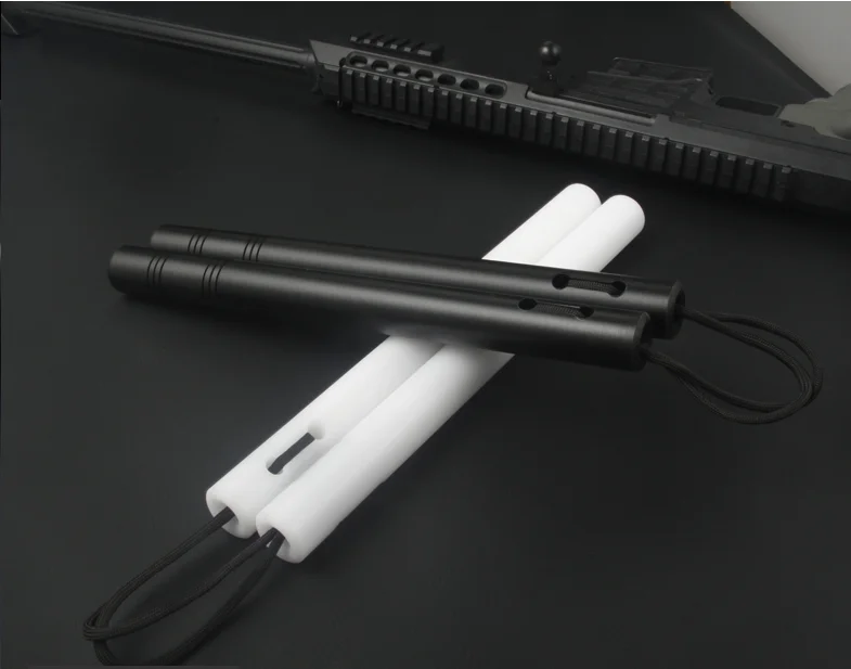 Игровой бандаж ли резиновые нунчаки товары для боевых искусств черный/белый