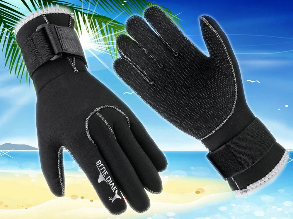 

Slip Resistant Abrasion Resistant And Stab-Resistant Adult Snorkeling Winter Diving Warm Diving Gloves For Men And Women Gloves