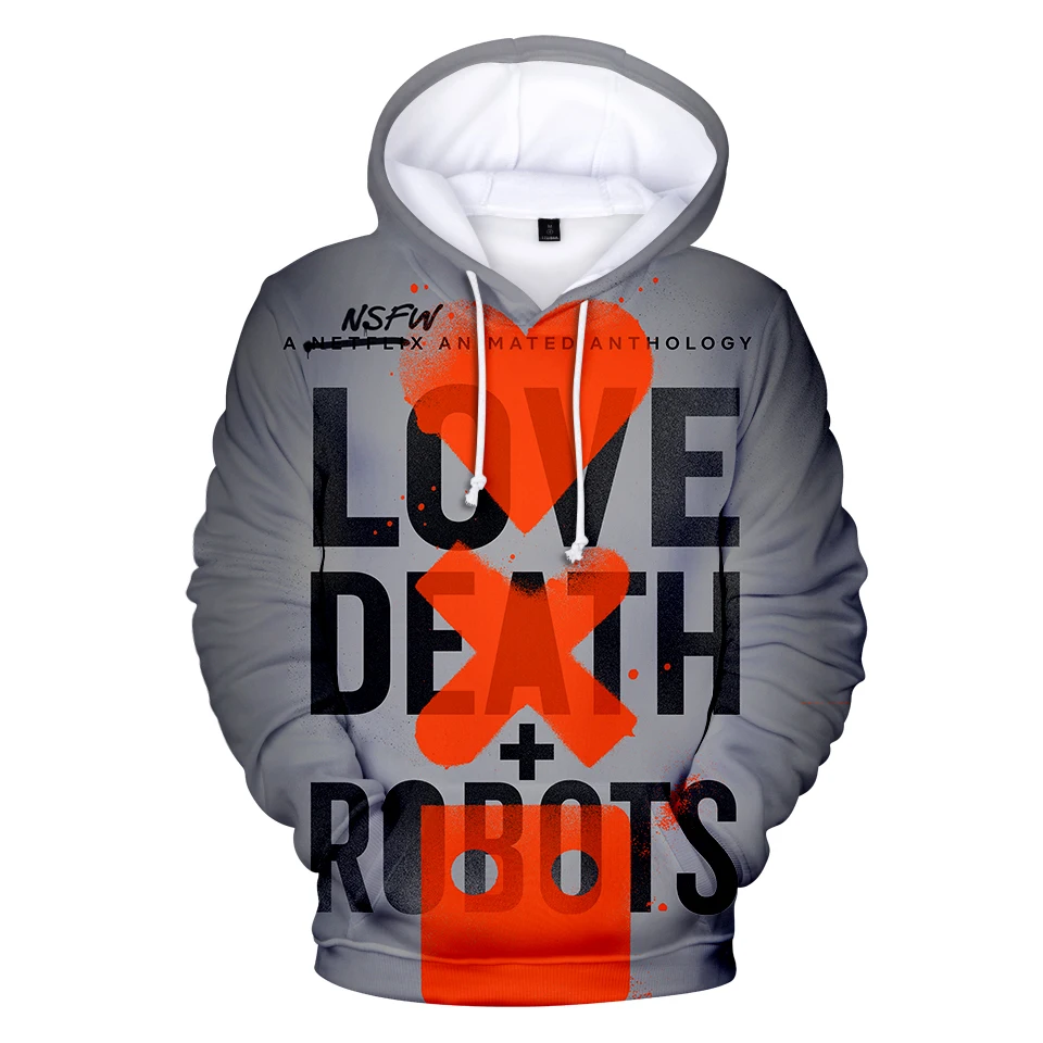 

Худи мужское/женское с 3D-принтом «Love Death»
