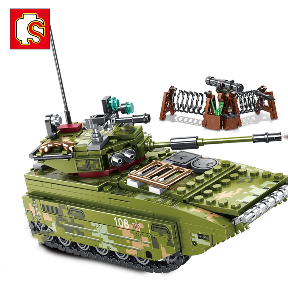 SEMBO 413 шт. для мальчиков 2 мировая война военная униформа штурм-амфибия городской