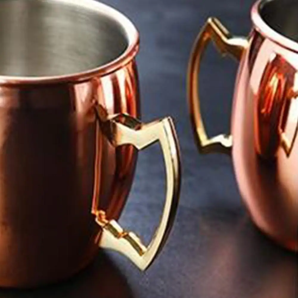 Кофейная чашка из нержавеющей стали с розовым покрытием Медная кружка для