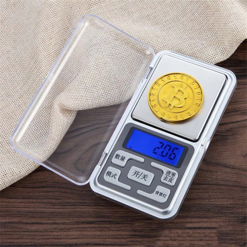

200g/500g Mini Pocket Digital Electronic Scale Backlight for Jewelry Kitchen Gram High Accuracy Weight Precision Scale