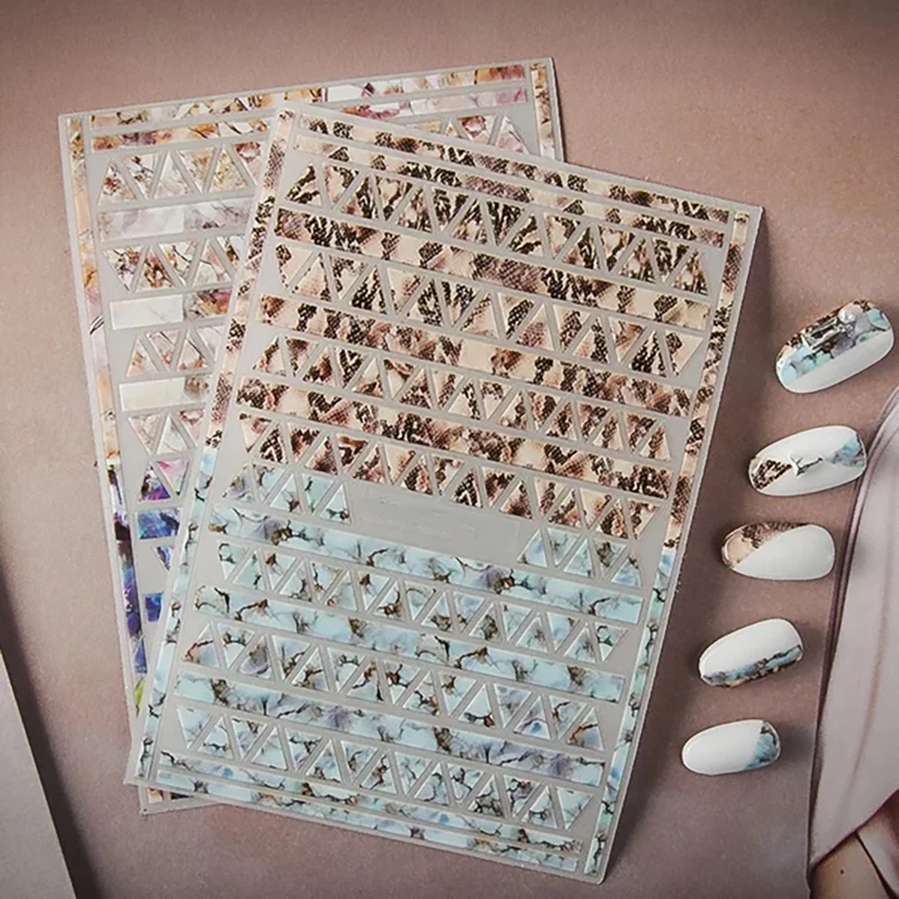 1 лист мраморного камня в сетку наклейки для ногтей японские аксессуары