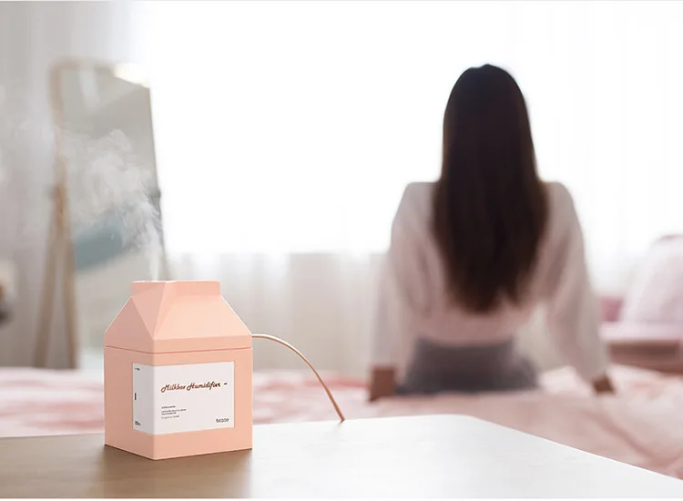 Bcase, молочный увлажнитель, USB, креативный, бесшумный, офисный, для увлажнения воды, маленький, мини-увлажнитель, энергосберегающий