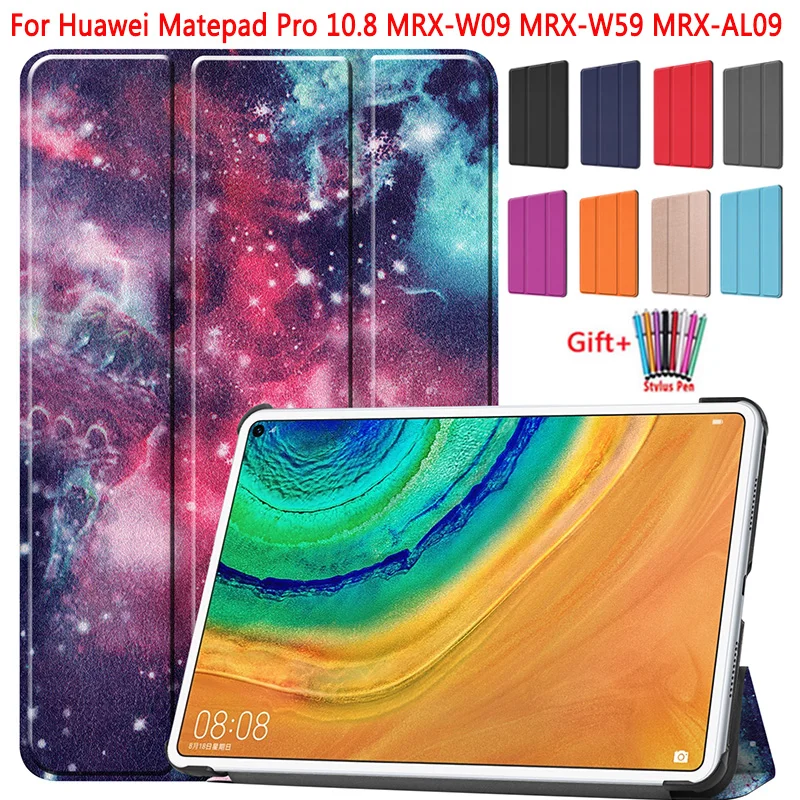 Чехол для Huawei Matepad Pro 10 8 чехол MRX W09 W59 AL09 функцией подставки умной из искусственной