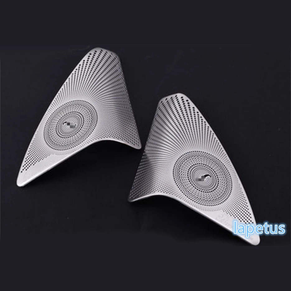 

Lapetus Stainless Steel Interior For Mercedes-Benz C Class W205 2014 - 2020 Pillar A Loudspeaker Horn Decoration Cover Trim