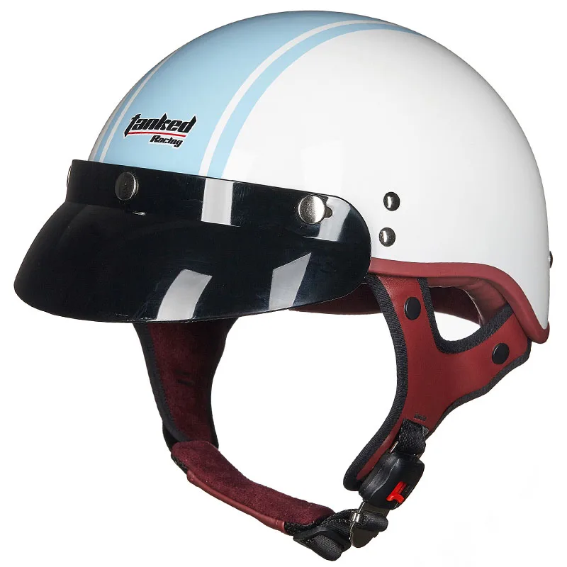 Summer Tanked Racing motorcycle half face helmet men and women motorbike scooter helmet  electric car helmet M  L  XL XXL