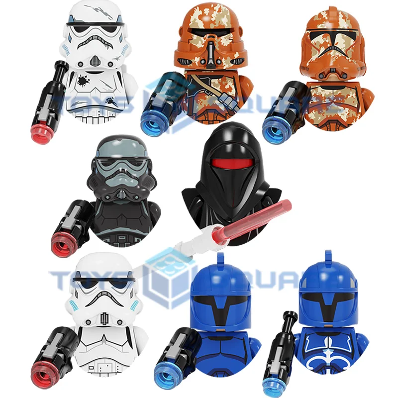 

The Shadow Storm Trooper Cavalry Guard Soldier Captain Model Building Blocks MOC Bricks Set Gifts Toys For Children