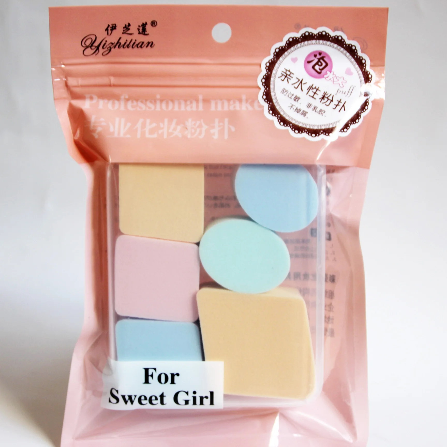 6 шт./компл. губка аппликатор для нанесения пудры на лицо случайного цвета