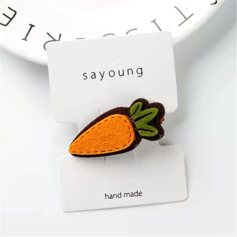 1 шт. милые детские заколки для волос с фруктами на рождественскую елку тканевые