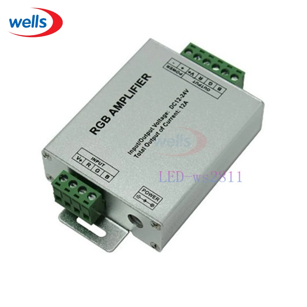 DC12-24V 12A RGB Amplifier Controller For 3528 5050 LED Strip Module Light | Лампы и освещение